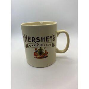 Hersheys Chocolate Christmasoversized  Mug With Vintage Holiday Scene
